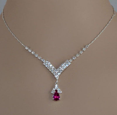 Blue Zirconia Necklace