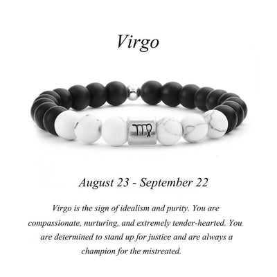 Black Agate White Turquoise Couple Bracelets